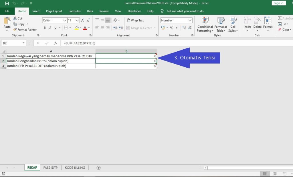 Laporan Realisasi Pph 21 Dtp Dengan Format Baru Ah Tax Consulting