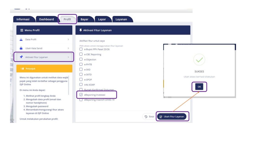 Tutorial Aktivasi E-reporting